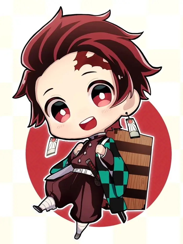 Bộ ảnh Tanjiro chibi dễ thương đầy cảm xúc khiến fan mê mẩn