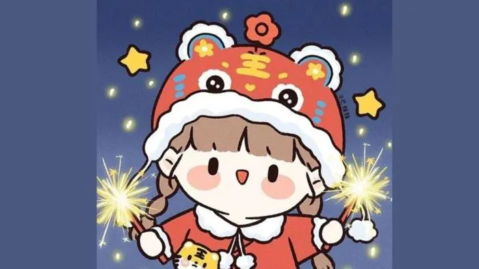200+ Hình Nền Tết Cute 2025 Chibi Đẹp Full HD, Tải Miễn Phí