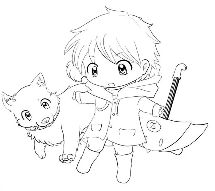 100+ Tranh tô màu chibi cực đẹp và dễ thương