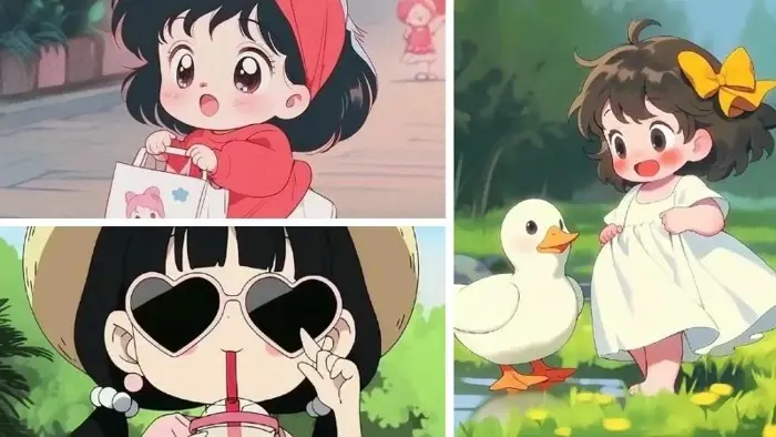 Bộ sưu tập hình ảnh chibi nữ cute siêu dễ thương cực hot