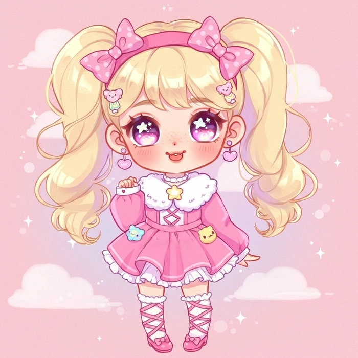 Bộ sưu tập hình ảnh chibi nữ cute siêu dễ thương cực hot