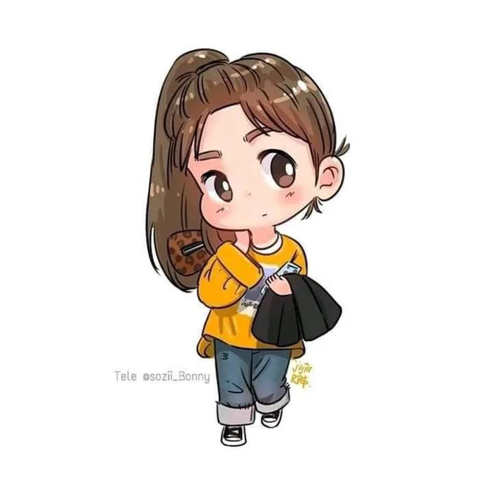 Ảnh hoạt hình chibi | Động vật, Dễ thương, Chibi tóc ngắn