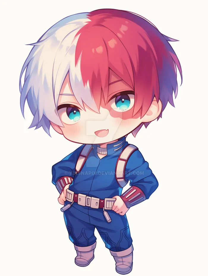 chibi todoroki shoto by yiksnapix on DeviantArt
