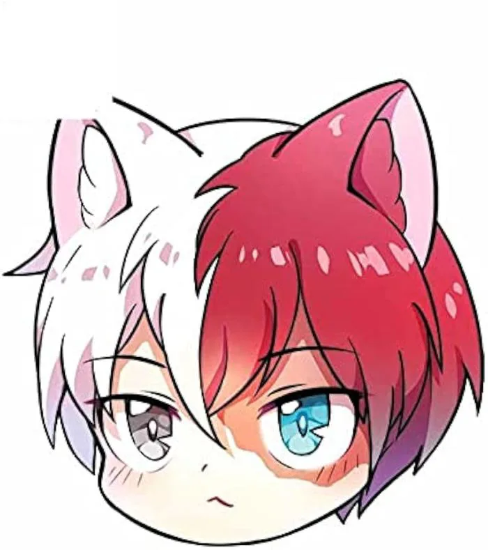 13cmx12.7cm for My Hero Academia Todoroki Shoto Car Stickers Anime Scratch  Proof : Amazon.com.au: Toys & Games