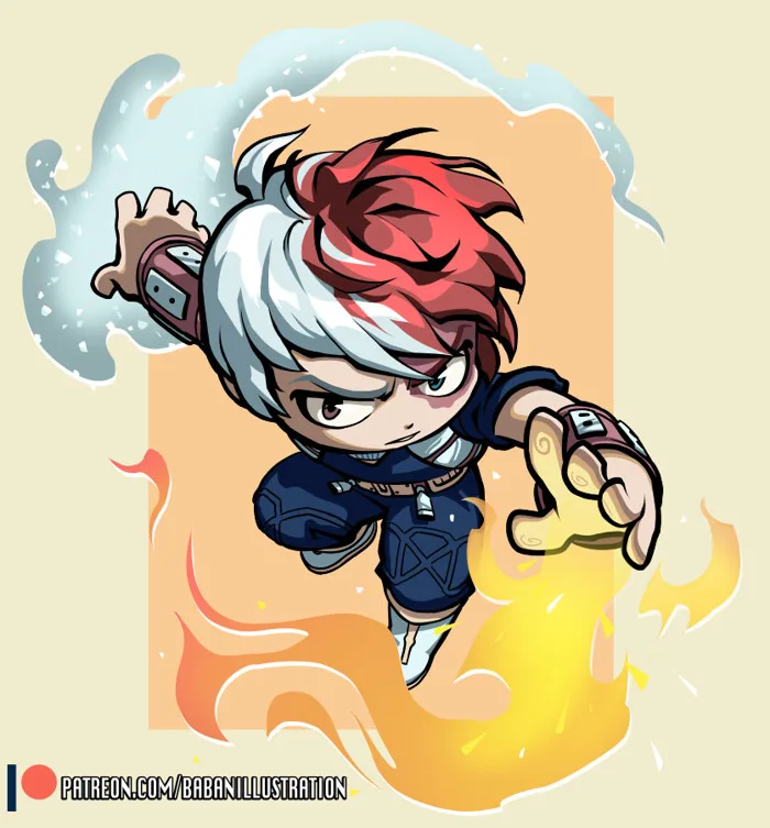 ArtStation - Shoto Todoroki Chibi