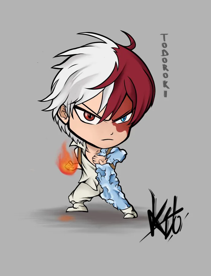 ArtStation - Shōto Todoroki “Chibi” MHA