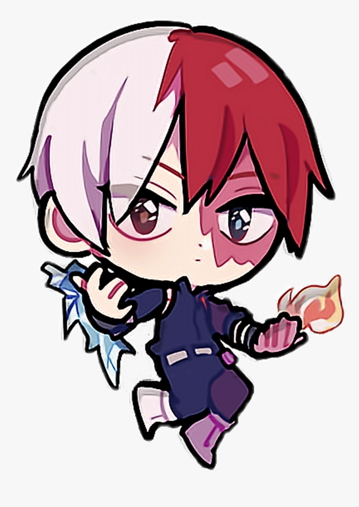 todoroki #chibi #myheroacademia #hotandcold #freetoedit - My Hero Academia Todoroki  Chibi, HD Png Download - kindpng