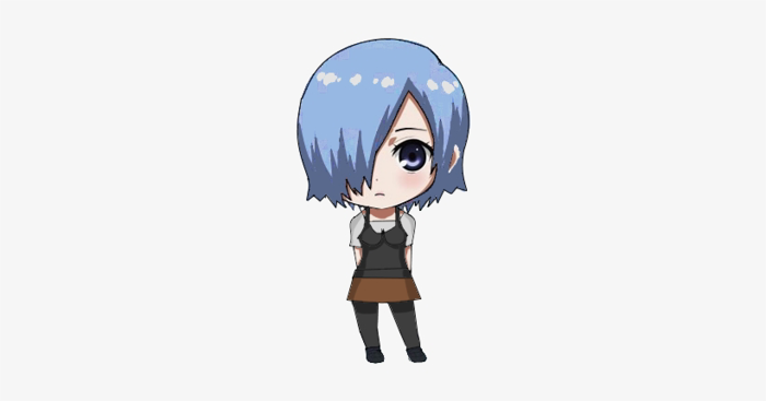 Tokyo Ghoul Skins - Tokyo Ghoul Re Touka Chibi Transparent PNG - 400x400 -  Free Download on NicePNG