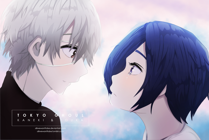 Mấy bức fanart của tớ về Kaneki x Touka (Tớ ship hai người này kinh khủng  luôn!) : r/TokyoGhoul