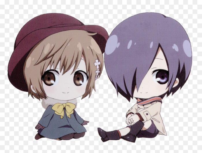 Kaneki And Touka Chibi, HD Png Download - vhv