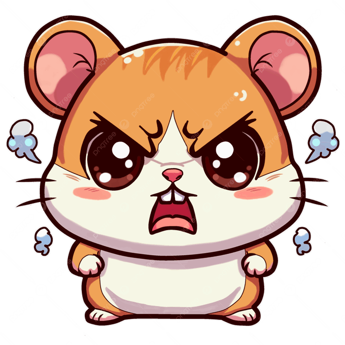 Hình ảnh Hamster Chibi Giận Dữ PNG , Tức Giận, Chibi, Chuột đồng PNG miễn phí tải tập tin PSDComment và Vector
