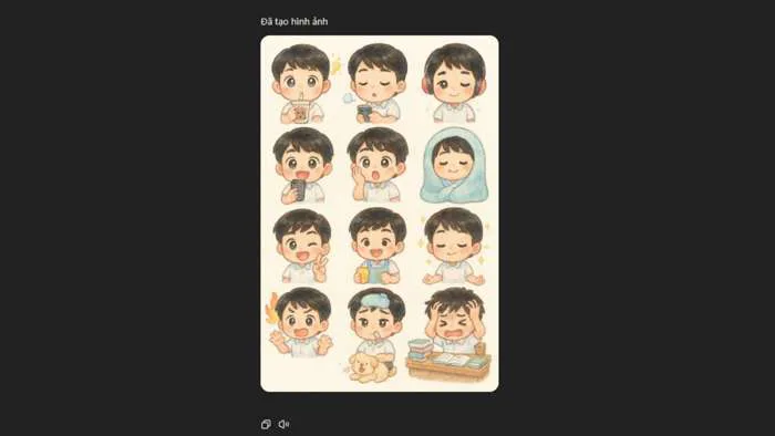 Câu lệnh tạo sticker chibi cá nhân bằng ChatGPT đơn giản