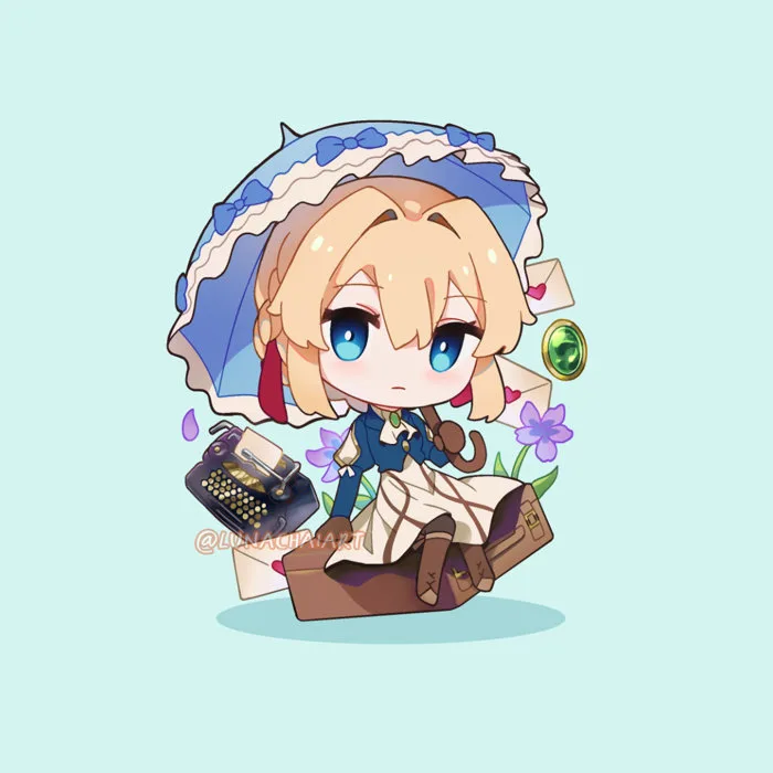 ヴァイオレット・エヴァーガーデン 「violet evergarden 」|luna chaiのイラスト