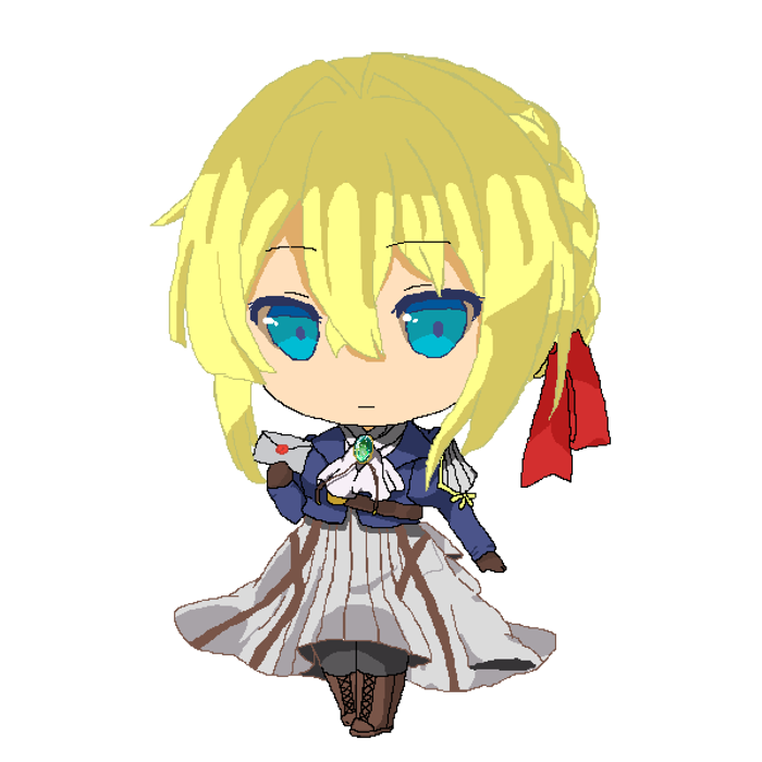 Pixilart - chibi Violet Evergarden by Erpanks