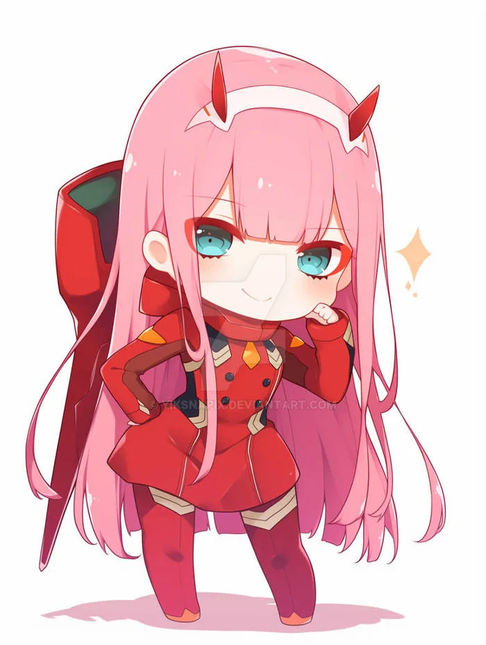 Chibi Zero Two by yiksnapix on DeviantArt