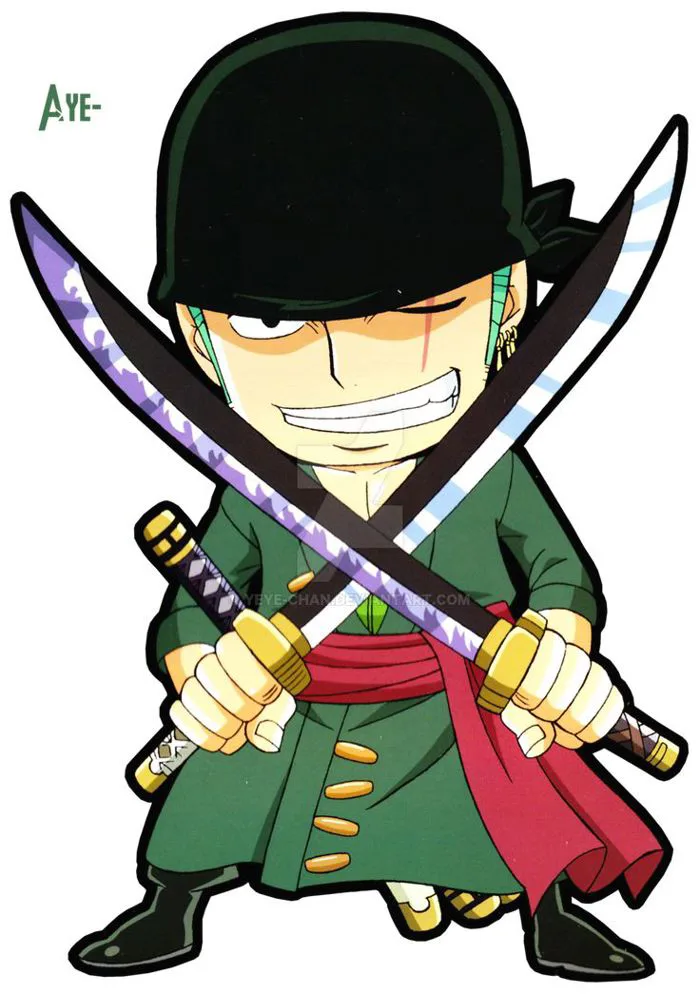 Ảnh One Piece] : Roronoa Zoro Chibi Đẹp và Ngầu Nhất