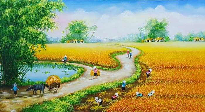 Ý nghĩa sâu sắc của những bức tranh phong cảnh đồng quê yên bình