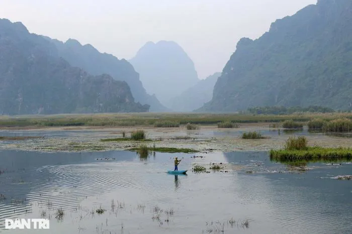 Phong cảnh hoang sơ của vùng đất ngập nước lớn nhất châu thổ sông Hồng |  Báo Dân trí