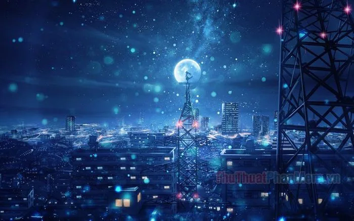 Khám phá vẻ đẹp huyền ảo của bầu trời đêm qua phong cách anime