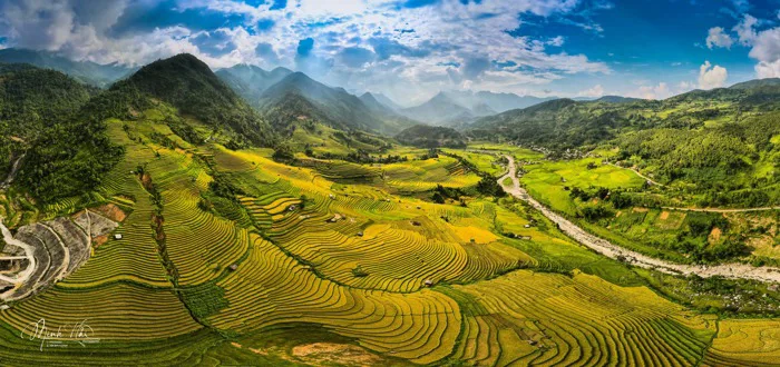 Phát hiện địa điểm ngắm mùa lúa chín đẹp ở Tây Bắc ít ai biết, du khách  nhận xét không thua kém gì nước ngoài