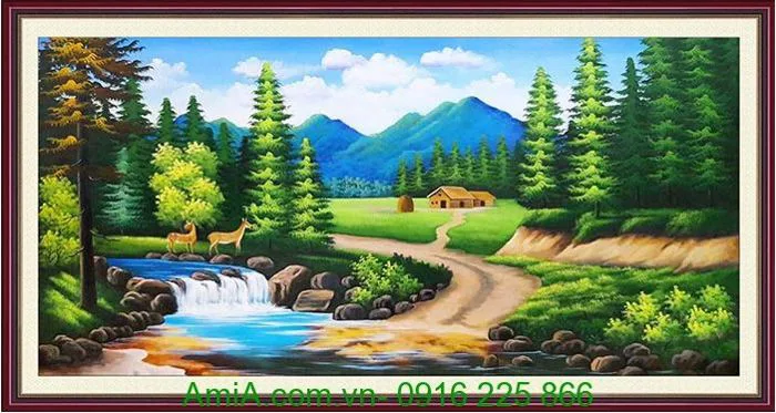 20 mẫu tranh phong cảnh rừng núi đẹp nhất - Amia