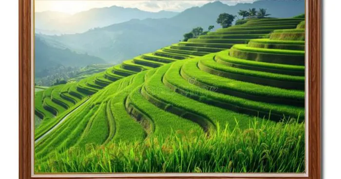 50+ mẫu Tranh Ruộng Lúa Bậc Thang đẹp chọn lọc