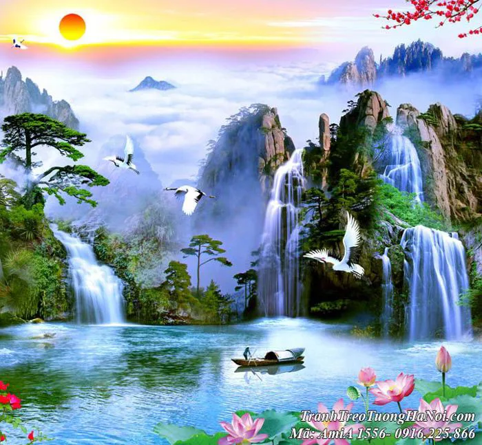 2021} - Tranh Sơn Thủy Hữu Tình + Ý Nghĩa, Mẫu Đẹp Mới Nhất