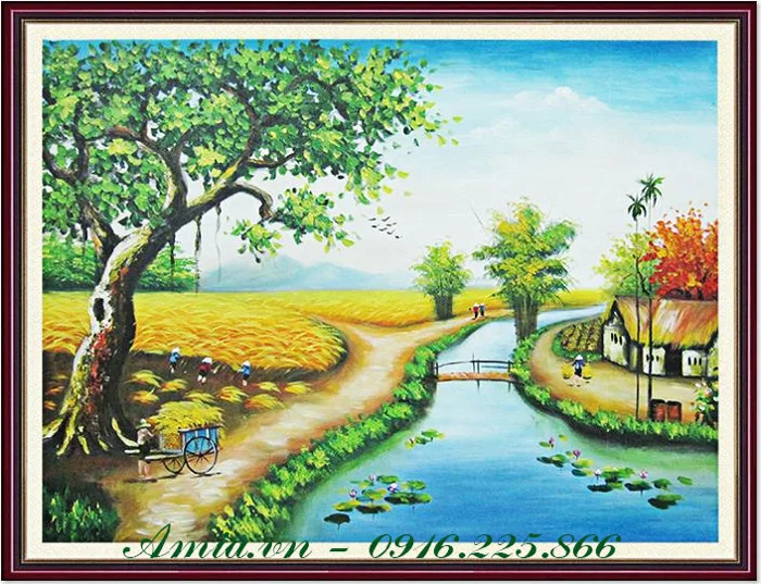 Top 20 tranh phong cảnh sông nước đẹp nhất Việt Nam