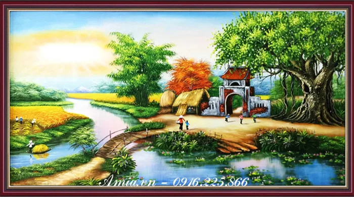 Top 20 tranh phong cảnh sông nước đẹp nhất Việt Nam