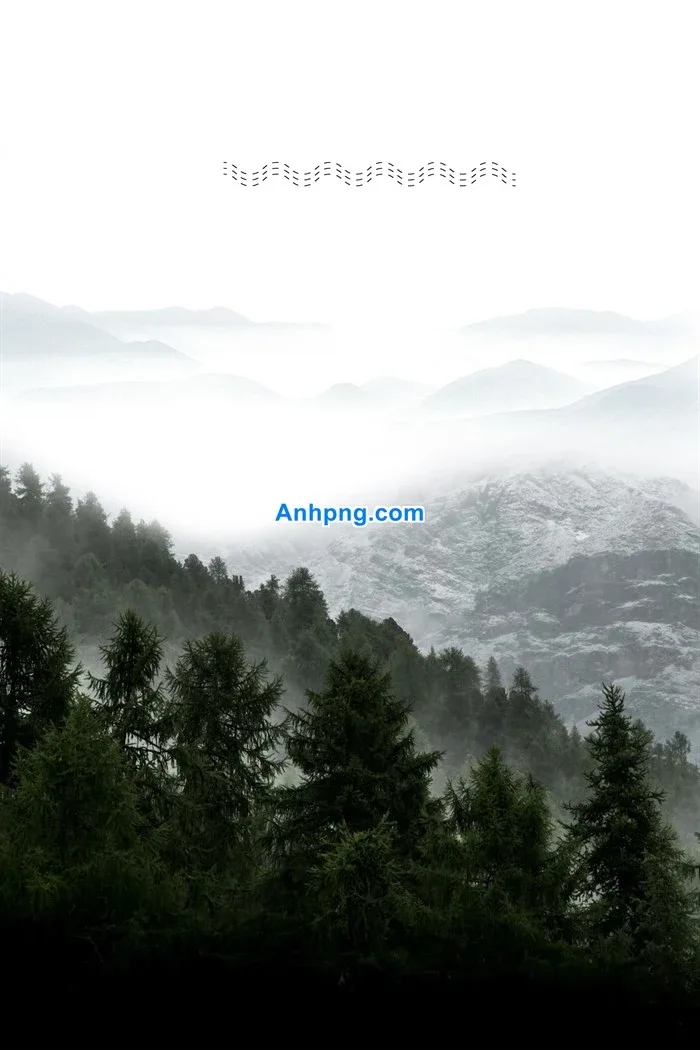 Tranh phong cảnh núi rừng sương mù đẹp cho không gian hiện đại - Anhpng.com  - Kho Tài Nguyên Thiết Kế: Ảnh Png, Vector, Corel, Ai, Psd