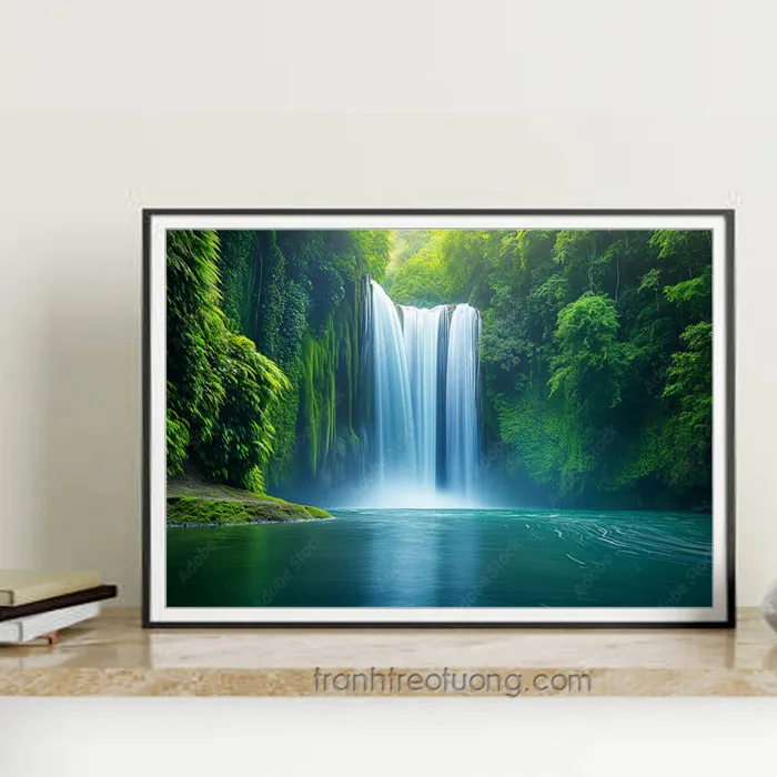 Mẫu tranh phong cảnh thác nước đẹp TTN2637