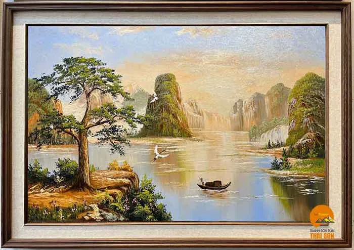 Tranh Thủy Mặc Phong Cảnh Việt Nam – Dịch vụ vẽ tranh Thủy Mặc