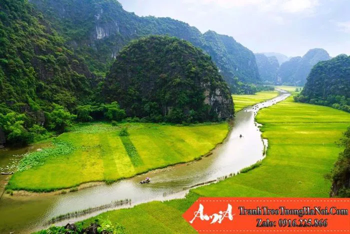 Tranh phong cảnh đẹp Tràng An Ninh Bình - 15 mẫu xem ngay Tranh phong cảnh đẹp Tràng An Ninh Bình - 15 mẫu xem ngay