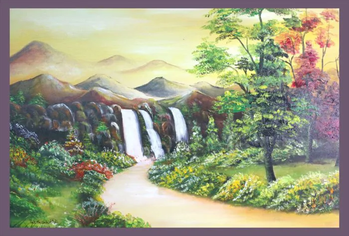 Phong cảnh Tây Nguyên - Tranh Núi Rừng