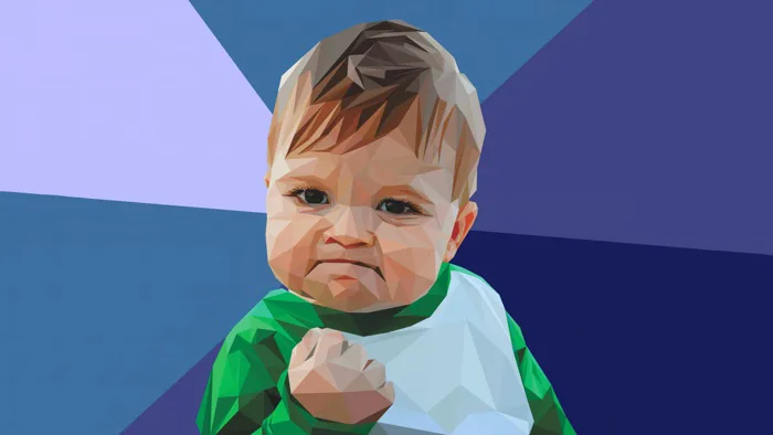 Success Wallpaper 4K, Meme, Cute kid, 5K, Funny