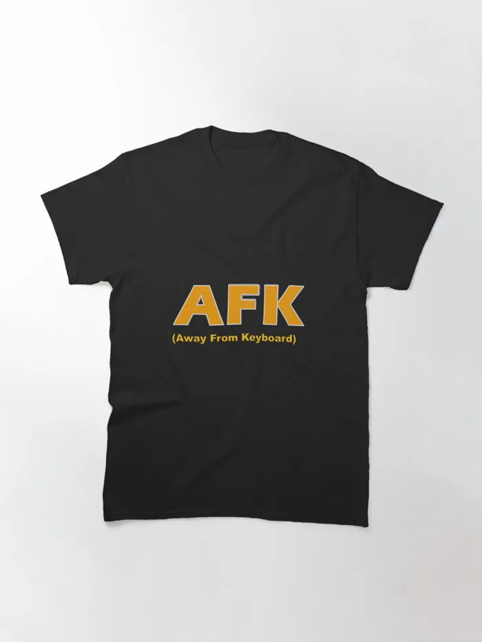 AFK Away From Keyboard Gamer Acronym Funny Gaming Meme Shirt