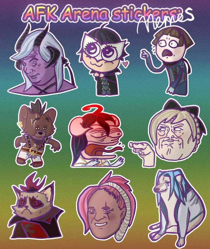 AFK arena stickers: meme faces part IV : r/afkarena