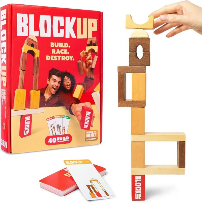 Buy WHAT DO YOU MEME? Block Up — Head to Head Strategic Stacking Game,  Family Games for Kids and Adults, Games for Kids 8-12 by Relatable Online  at ...