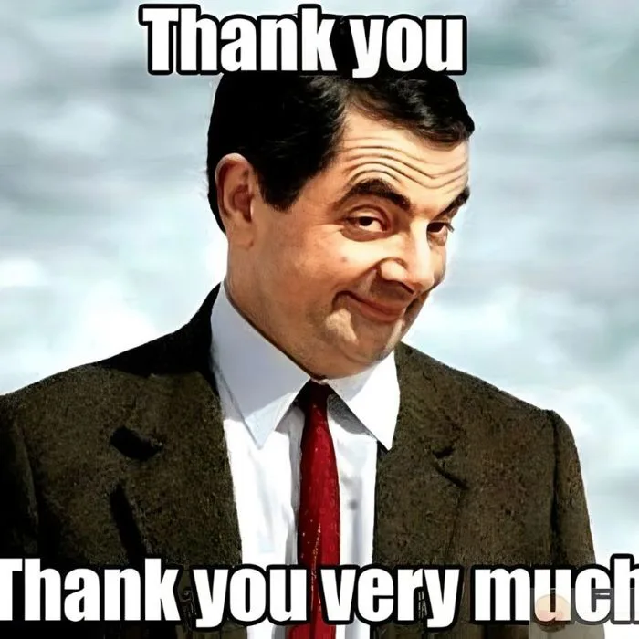 Tổng hợp meme cảm ơn, thank you thịnh hành cute, hài hước