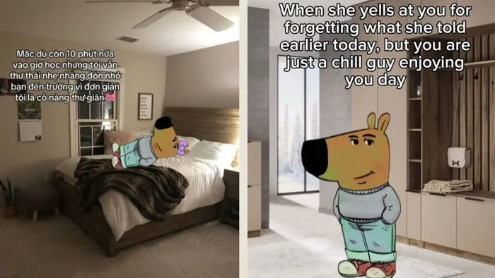Meme chill guy là gì? Giải mã trend anh chàng, cô nàng thư giãn | bởi Dinos  Việt Nam | Brands Vietnam