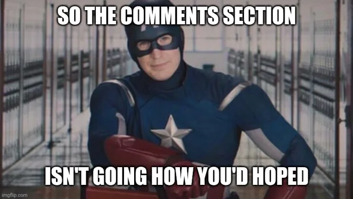 Captain America comments section - Imgflip