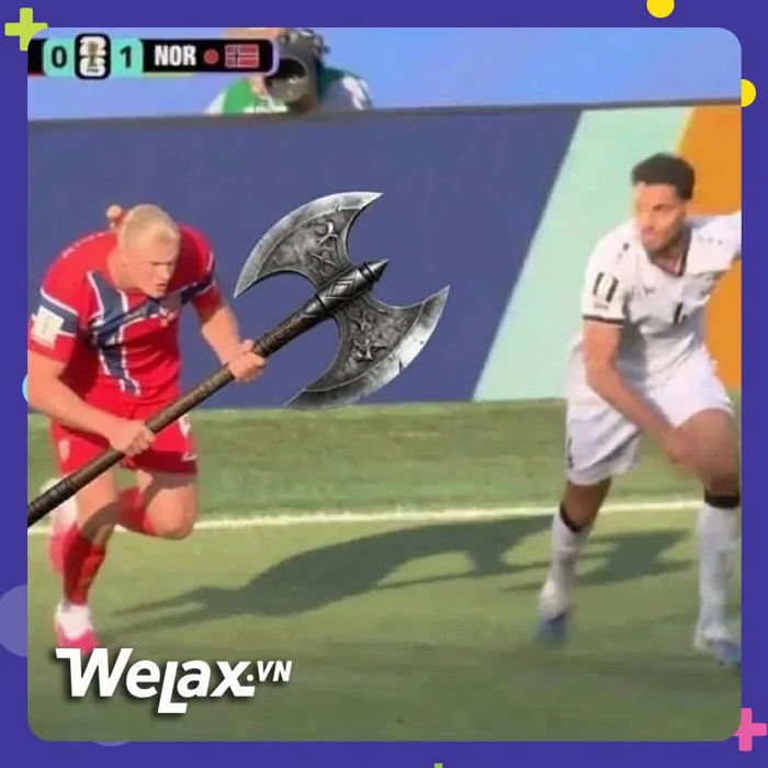 Erling Haaland khiến MXH thế giới bùng nổ, một rổ meme được chế ra sau cú  đúp tiễn Brazil về nước
