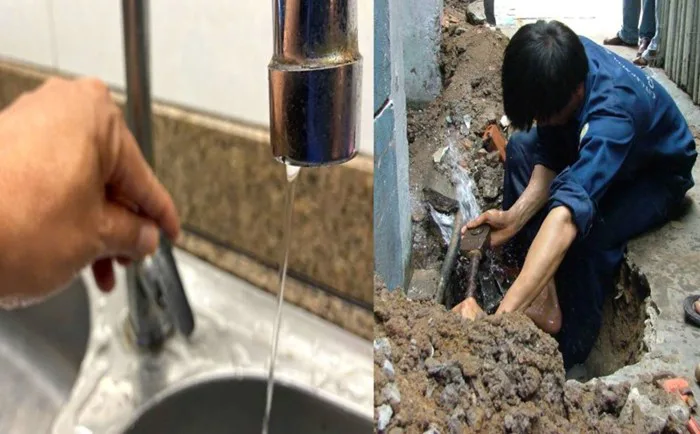 Cúp nước, nước yếu nhiều nơi từ hôm nay 31.1