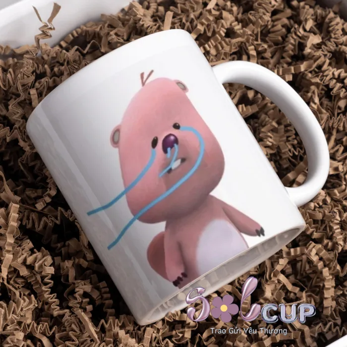 Cốc Sứ In Hình Loopy Meme Đáng Yêu (In theo yêu cầu) - Cốc Uống Nước Có  Quai Solcup Dung Tích 400ml