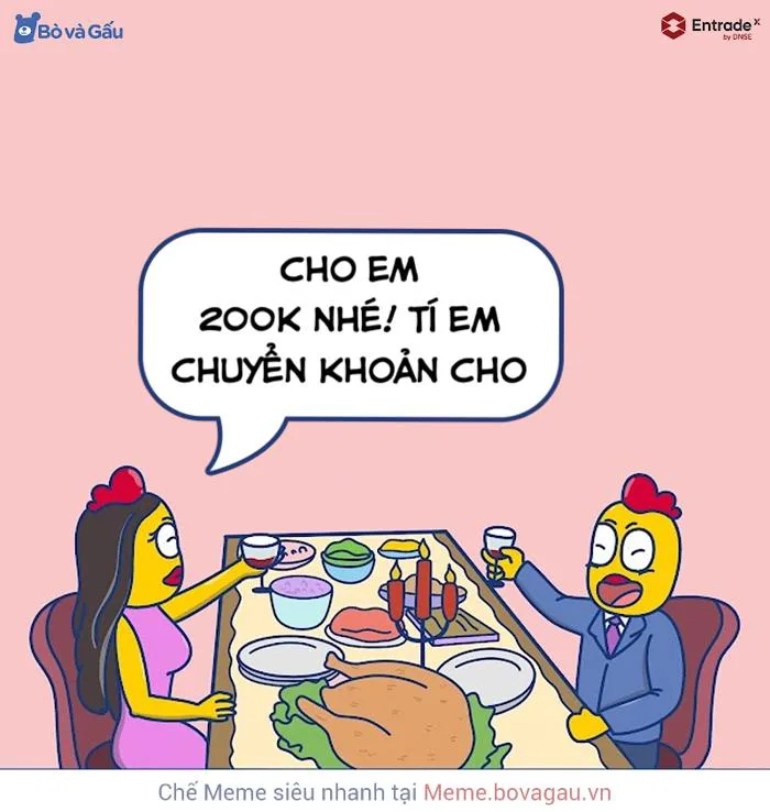 Mình không sinh ra để đi làm !!! Bạn cũng thế Meme: Tôi mỗi khi thị trường tăng 20 điểm
