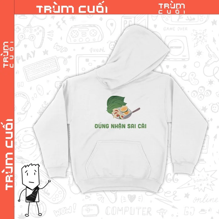Áo Hoodie Đúng Nhận Sai Cãi, Trùm cuối Meme, Nỉ Bông100% 2 màu nam nữ 0233