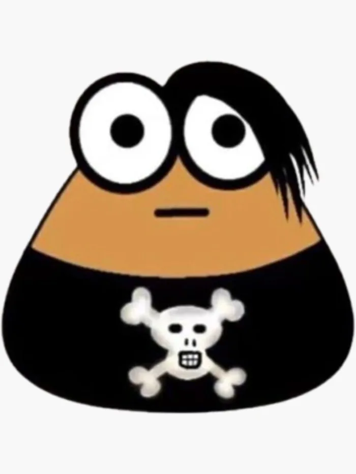 Emo Goth Pou Meme Brown Alien Baby Mobile Pet