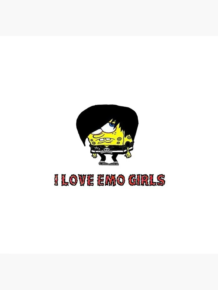 I love Emo Girls” Emo Spongebob Meme