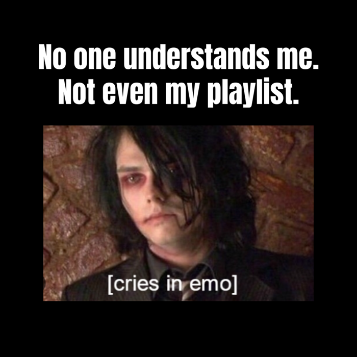 Free Emo Meme Template to Edit Online