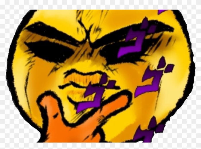 Emoji Thinking About You Hot Trending Now Png Discord - Thinking Emoji Meme  Jojo, Transparent Png - 1368x855(#1015359) - PngFind